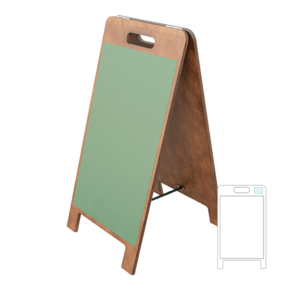 2 Sides Magnetic Angle Plate with Slate Handle